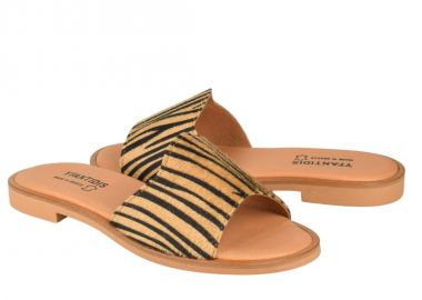 Σανδάλια γυναικεία | Δερμάτινα | Υφαντίδης | 120021 | Animal Print - Υφαντίδης - 